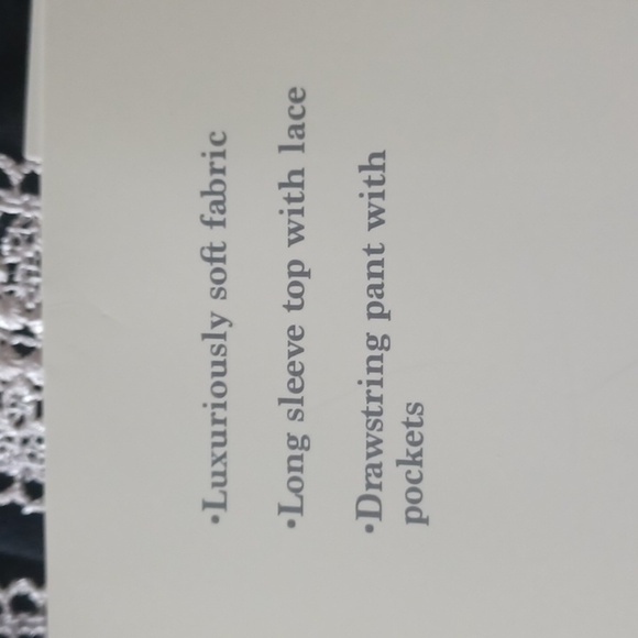 Flora Women's Lounge Brushed Knit Lace Detail PJ Set - Picture 4 of 7